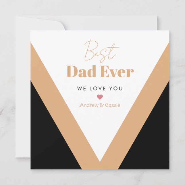 Bester Papa Feiertagskarte (Vorderseite)