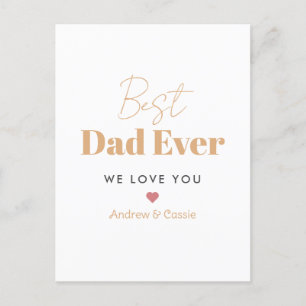 Bester Papa Feiertagspostkarte