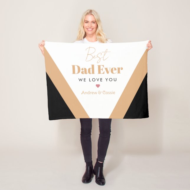 Bester Papa Fleecedecke (Beispiel)