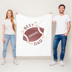 Bester Papa Football  Fleecedecke