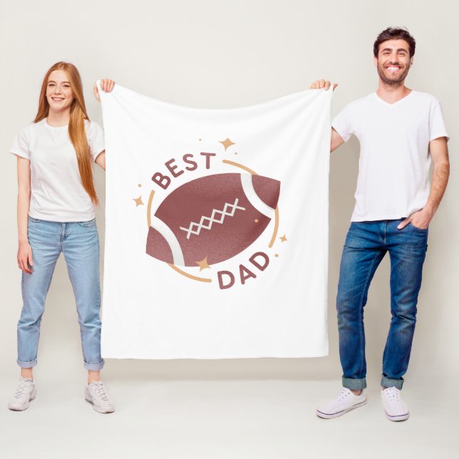 Bester Papa Football  Fleecedecke (Beispiel)