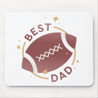 Bester Papa Football Mousepad