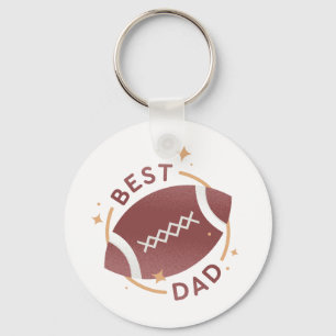 Bester Papa Football Schlüsselanhänger