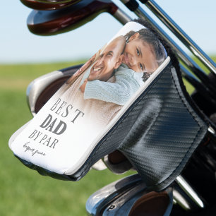 Bester Papa Foto Vater Golf Headcover