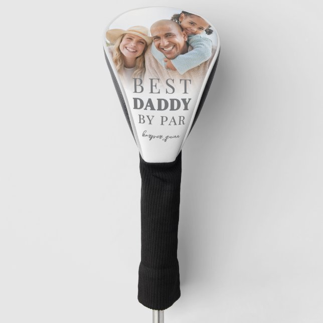 Bester Papa Foto Vater Golf Headcover (Vorderseite)