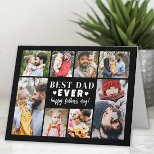 Bester Papa Fotocollage Tag des Vaters Karte