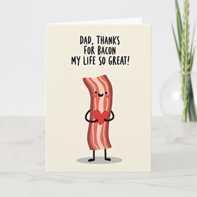 Bester Papa Frühstück Kunstkarte Karte (Vorderseite)