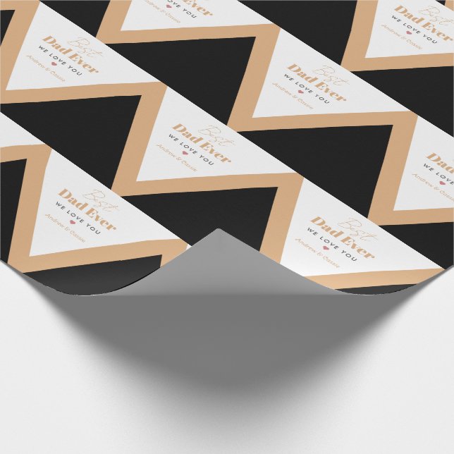 Bester Papa Geschenkpapier (Ecke)