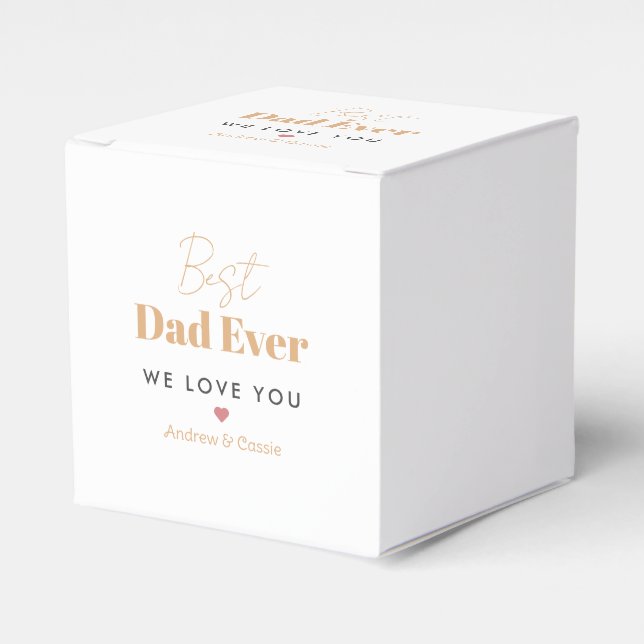 Bester Papa Geschenkschachtel (Vorderseite)