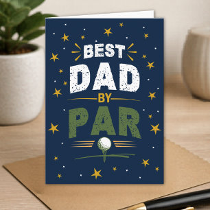 Bester Papa Golf-Fan zum Vatertag Karte