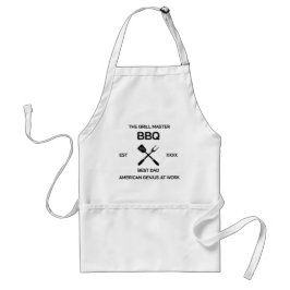 Bester Papa Grillmeister BBQ Amerikanisches Genie Schürze
