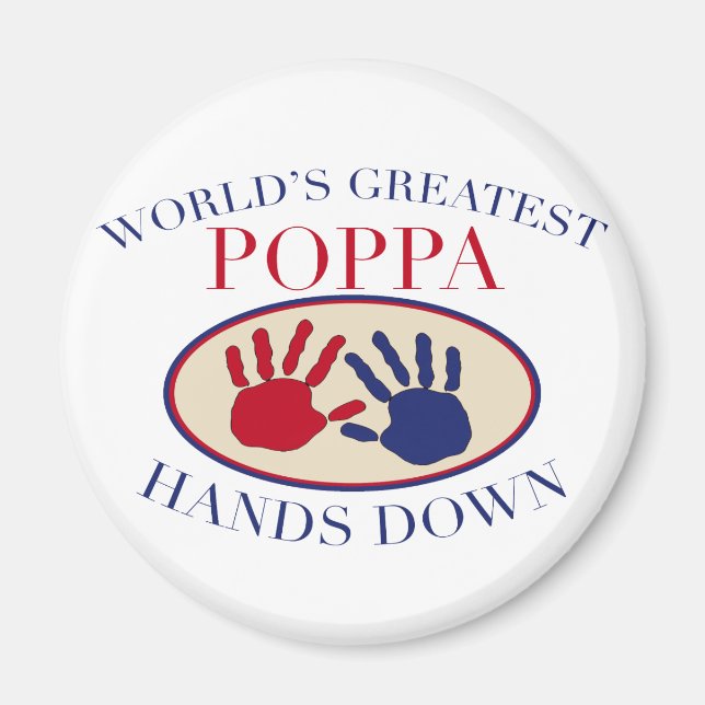 Bester Papa, Hands Down Magnet (Vorne)