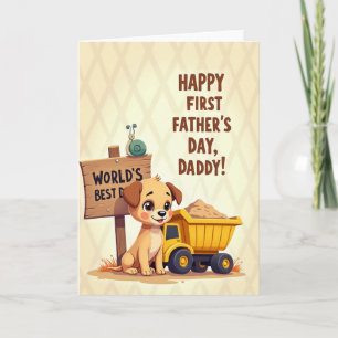 Bester Papa Hund Karte