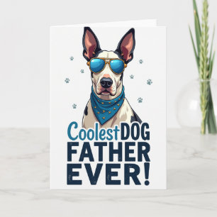 Bester Papa-Hund-Porträtkarte Karte