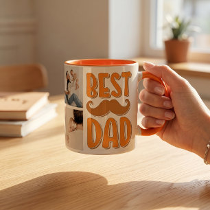 Bester Papa, individuelles Foto-Vatertagsgeschenk Tasse
