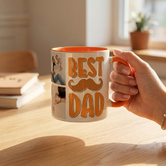 Bester Papa, individuelles Foto-Vatertagsgeschenk Tasse