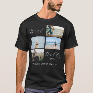 Bester Papa je - Foto für die Familie T-Shirt