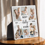 Bester Papa je - Fotomaterial zum Vater Fotoplatte<br><div class="desc">Feiern Sie Ihren Vater mit dem "Besten Vater je" Foto Collage Plaque, eine herzliche Hommage an den Mann, der die Welt für Sie bedeutet. Diese wunderschön gestaltete Plakette besticht durch eine hochwertige, individuell gestaltbare Collage aus Foto, in der Sie wertvolle Erinnerungen und besondere Momente vorstellen können. Die Collage ist elegant...</div>