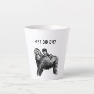 Bester Papa je Gorilla mit Baby Milchtasse