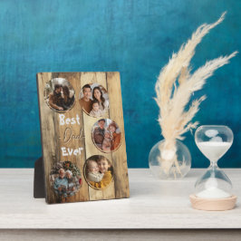 Bester Papa je Holzhintergrund alt Fotoplatte