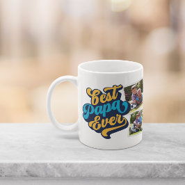 Bester Papa je | Opa-Foto Kaffeetasse
