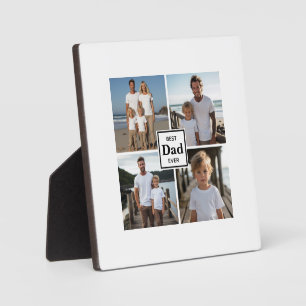 Bester Papa je personalisiert 4 Fotovorlagen Fotoplatte