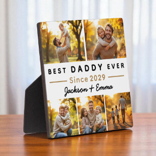 Bester Papa je Vatertag 5 FotoCollage Fotoplatte