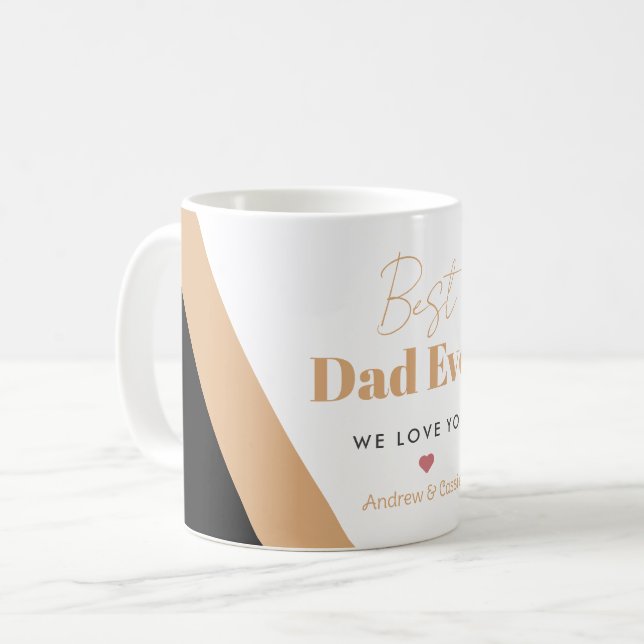 Bester Papa Kaffeetasse (Vorderseite Links)