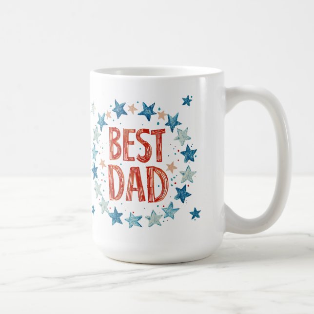 Bester Papa  Kaffeetasse (Rechts)