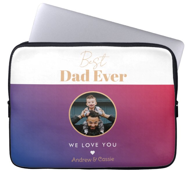 Bester Papa Laptopschutzhülle (Vorderseite)