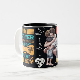 Bester Papa Lieber Papa, Vatertag, Papa-Geschenk Zweifarbige Tasse