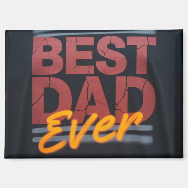 Bester Papa Magnet (Vorderseite)