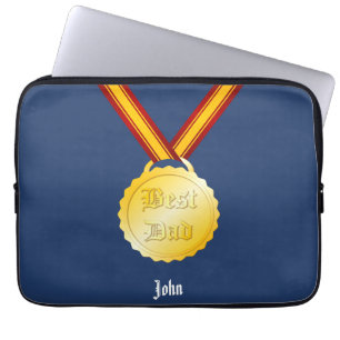 Bester Papa Medaille Vatertag Laptopschutzhülle