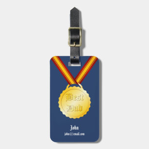 Bester Papa-Medaille zum Vatertag Gepäckanhänger