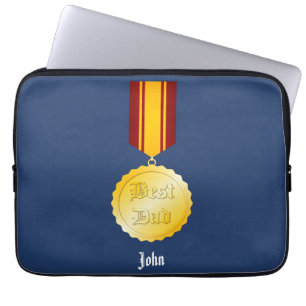 Bester Papa Medaillen-Brosche Vatertag Laptopschutzhülle