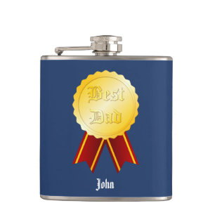 Bester Papa Medaillenband Vatertag Flachmann
