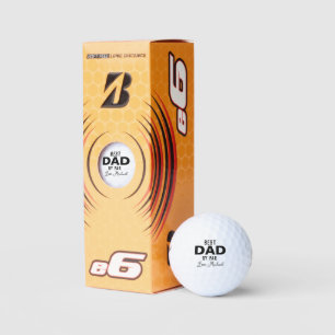 Bester Papa mit individuellem Namen zum Vatertag Golfball