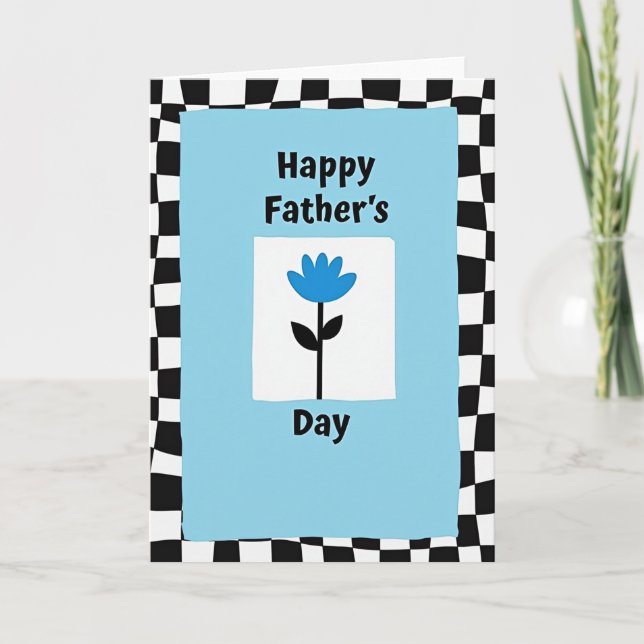 Bester Papa modernes Design Karte (Vorderseite)
