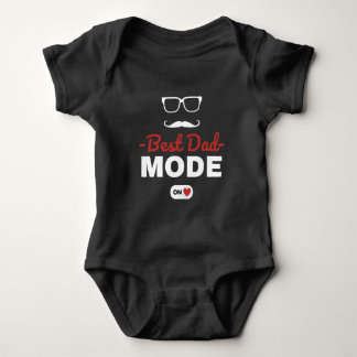 Bester Papa-Modus Ein Baby-Body | Süßes Geschenk f Baby Strampler