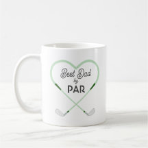 Bester Papa nach Par Liebe geformtes Golf-Thema