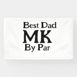 Bester Papa nach Par Monogramm Vater Tag einfache  Banner