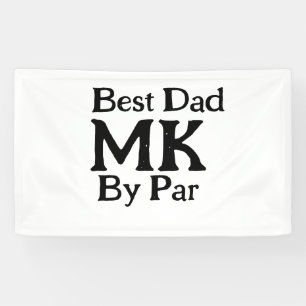 Bester Papa nach Par Monogramm Vater Tag einfache Banner