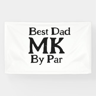 Bester Papa nach Par Monogramm Vater Tag einfache  Banner