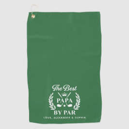 Bester Papa nach Par Personalisiert, Vatertag Golf Golfhandtuch