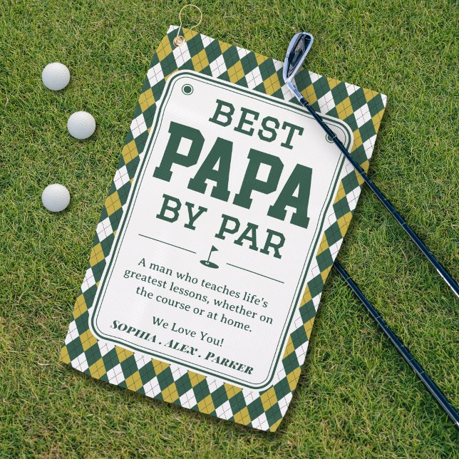 Bester Papa nach Par Personalized Golf Handtuch Ge (Von Creator hochgeladen)