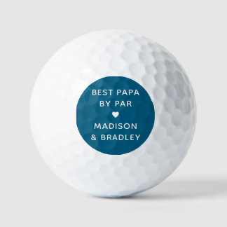 Bester Papa nach Par Persönlicher Name Golfball