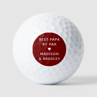 Bester Papa nach Par-Vorgabe Personalisierter Name Golfball