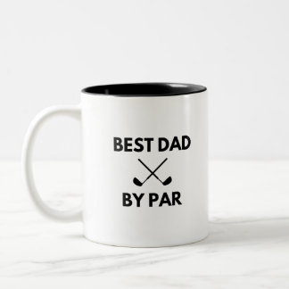 Bester Papa nach Par Zweifarbige Tasse