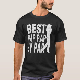 Bester Papa Papas von Par Vintage Pro Golfer Vater T-Shirt
