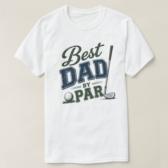 Bester Papa Par Funny Golf T-Shirt (Design vorne)